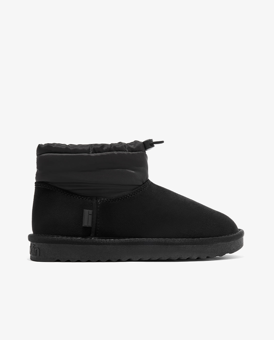 Botas de pelo de mujer estilo australianas de nylon acolchado nordic lite mid - D.Franklin - Negro Negro-1