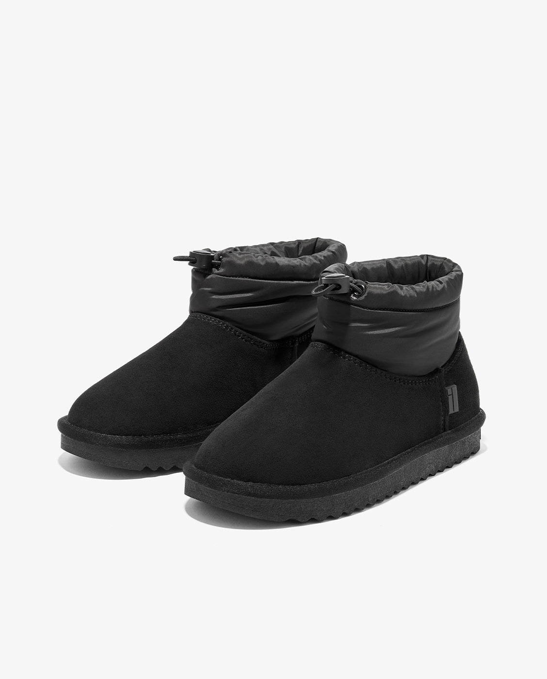 Botas de pelo de mujer estilo australianas de nylon acolchado nordic lite mid - D.Franklin - Negro Negro-3