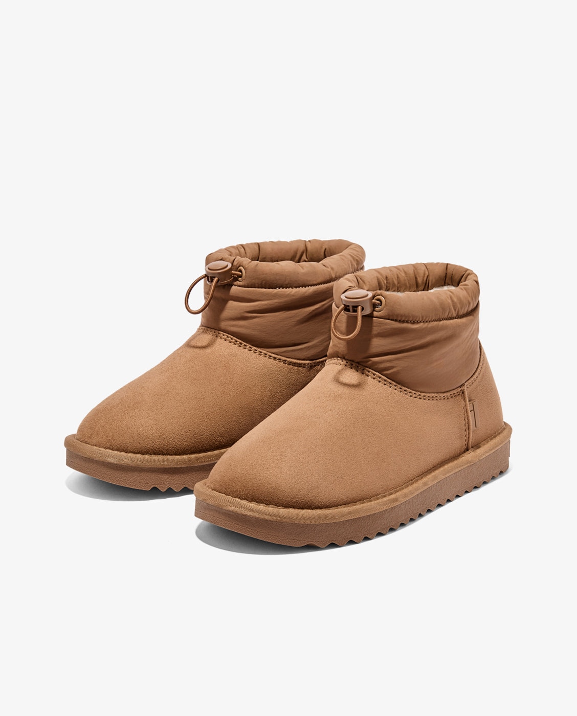 Botas de pelo de mujer estilo australianas de nylon acolchado nordic lite mid - D.Franklin - Marrón Marrón-3