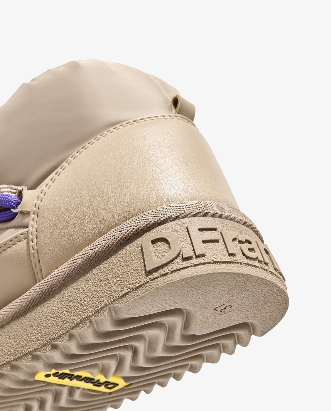 Botas de pelo de mujer de nylon con cordones nordic lite masal - D.Franklin - Beige Beige-2