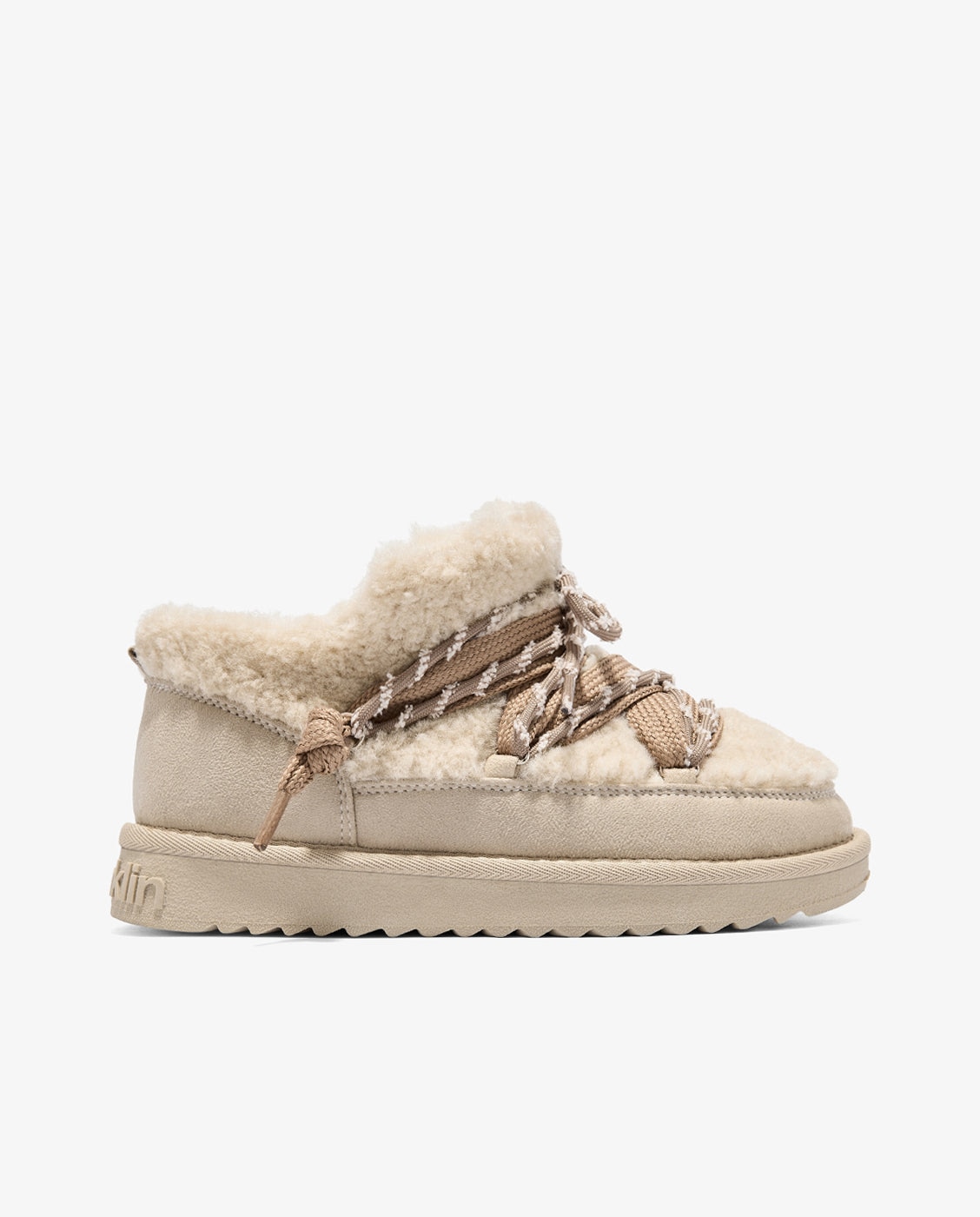 Botas de pelo de mujer estilo australianas de microfibra nordic lite sherpa - D.Franklin - Beige Beige-1