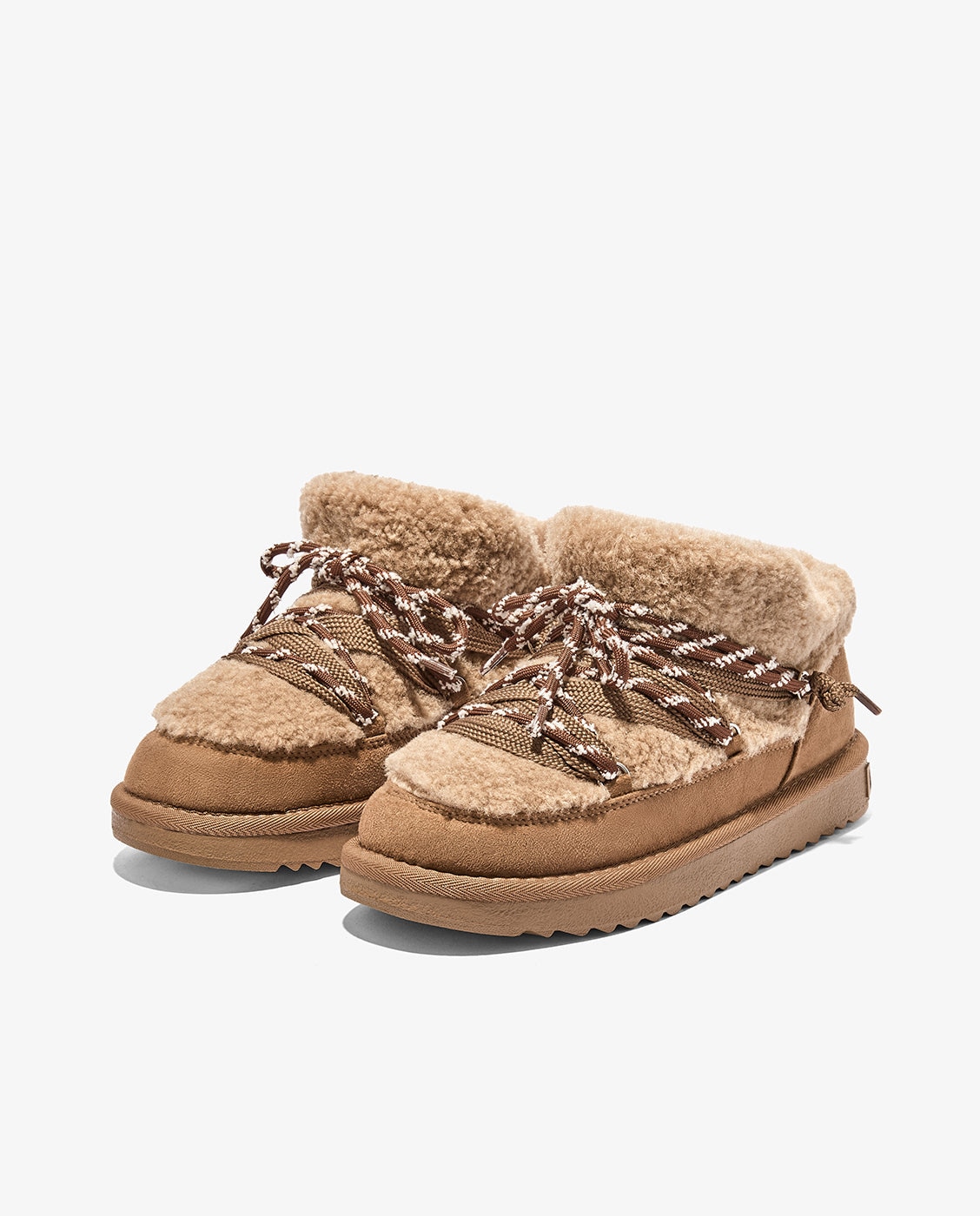 Botas de pelo de mujer estilo australianas de microfibra nordic lite sherpa - D.Franklin - Camel Camel-4
