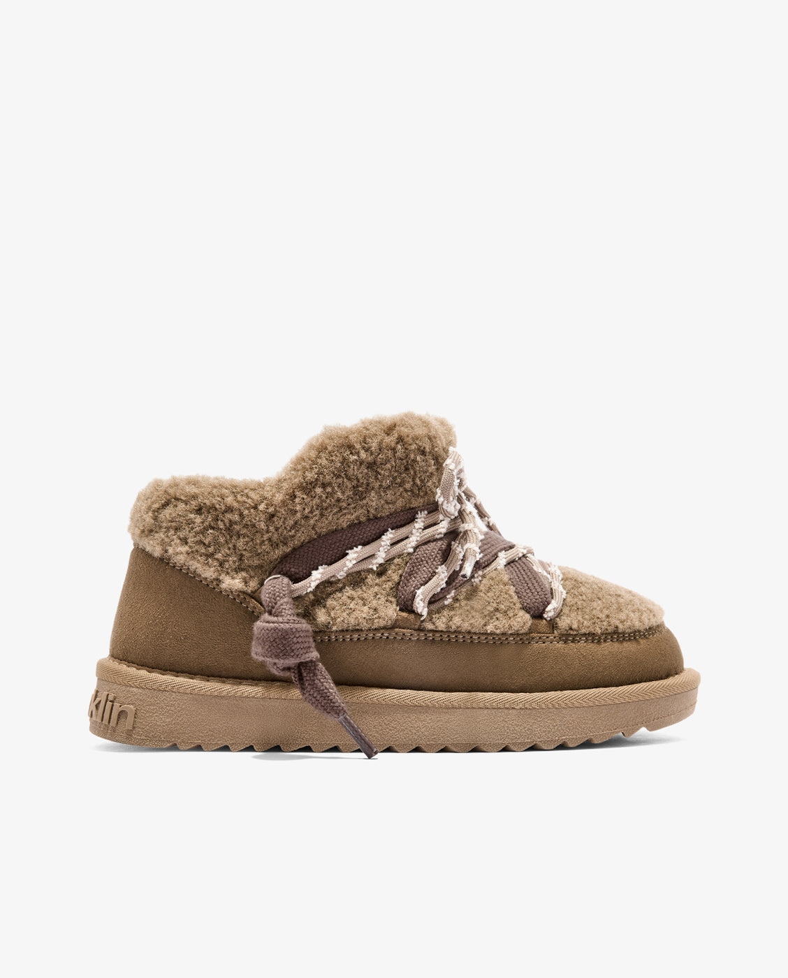 Botas de pelo de mujer estilo australianas de microfibra nordic lite sherpa - D.Franklin - Kaki Kaki-1