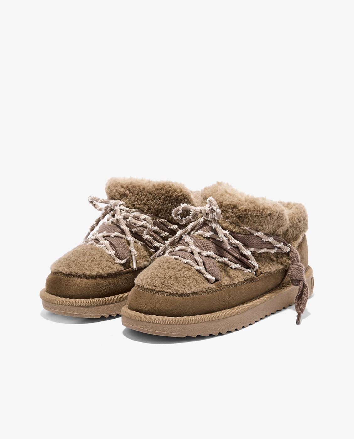 Botas de pelo de mujer estilo australianas de microfibra nordic lite sherpa - D.Franklin - Kaki Kaki-4