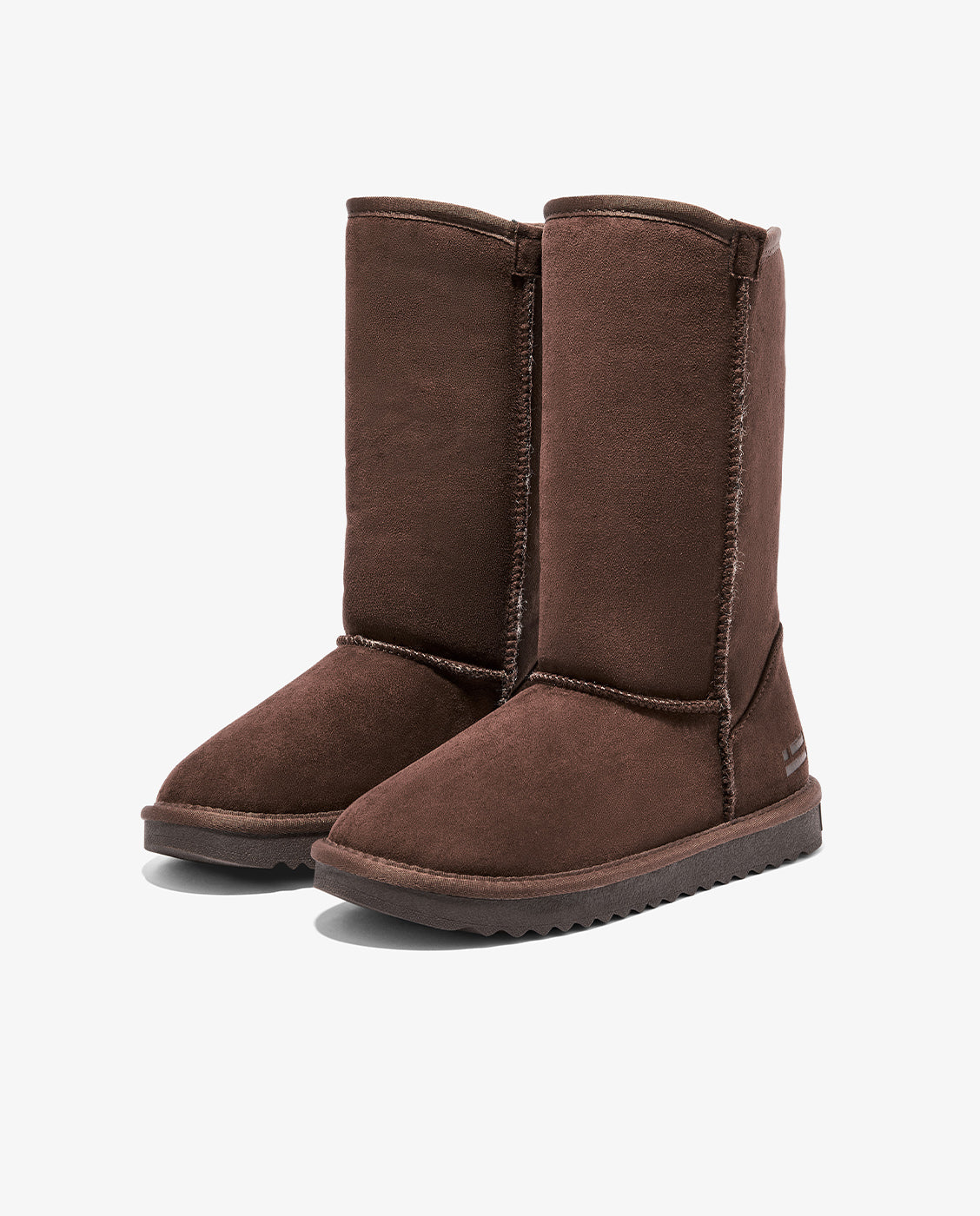 Botas de pelo de mujer estilo australianas de microfibra nordic lite high - D.Franklin - Marrón chocolate Marrón chocolate-4