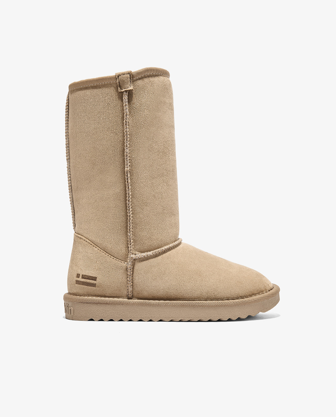Botas de pelo de mujer estilo australianas de microfibra nordic lite high - D.Franklin - Beige Beige-1