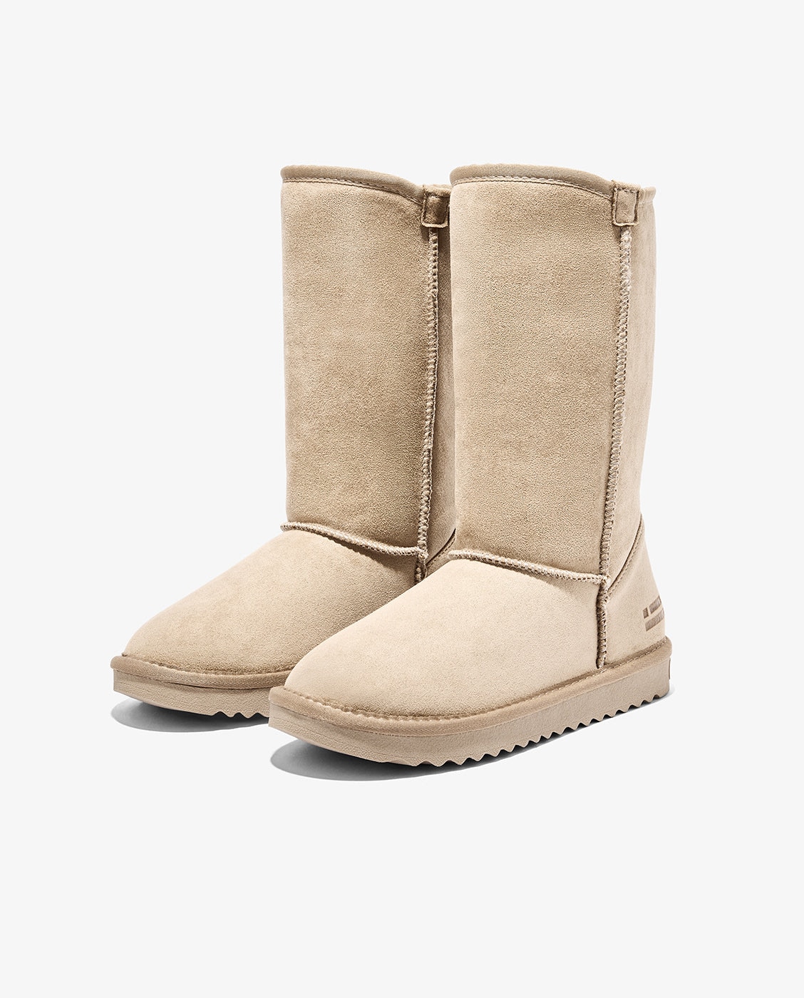 Botas de pelo de mujer estilo australianas de microfibra nordic lite high - D.Franklin - Beige Beige-3