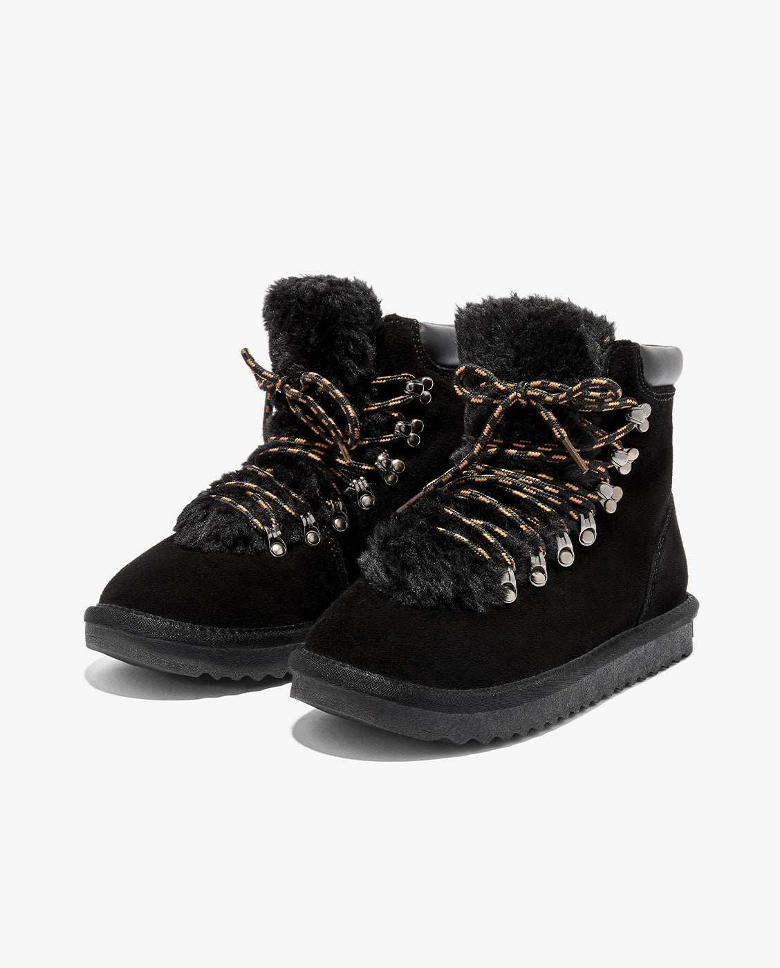 Botas de pelo de mujer estilo australianas de piel nordic lite - D.Franklin - Negro Negro-3