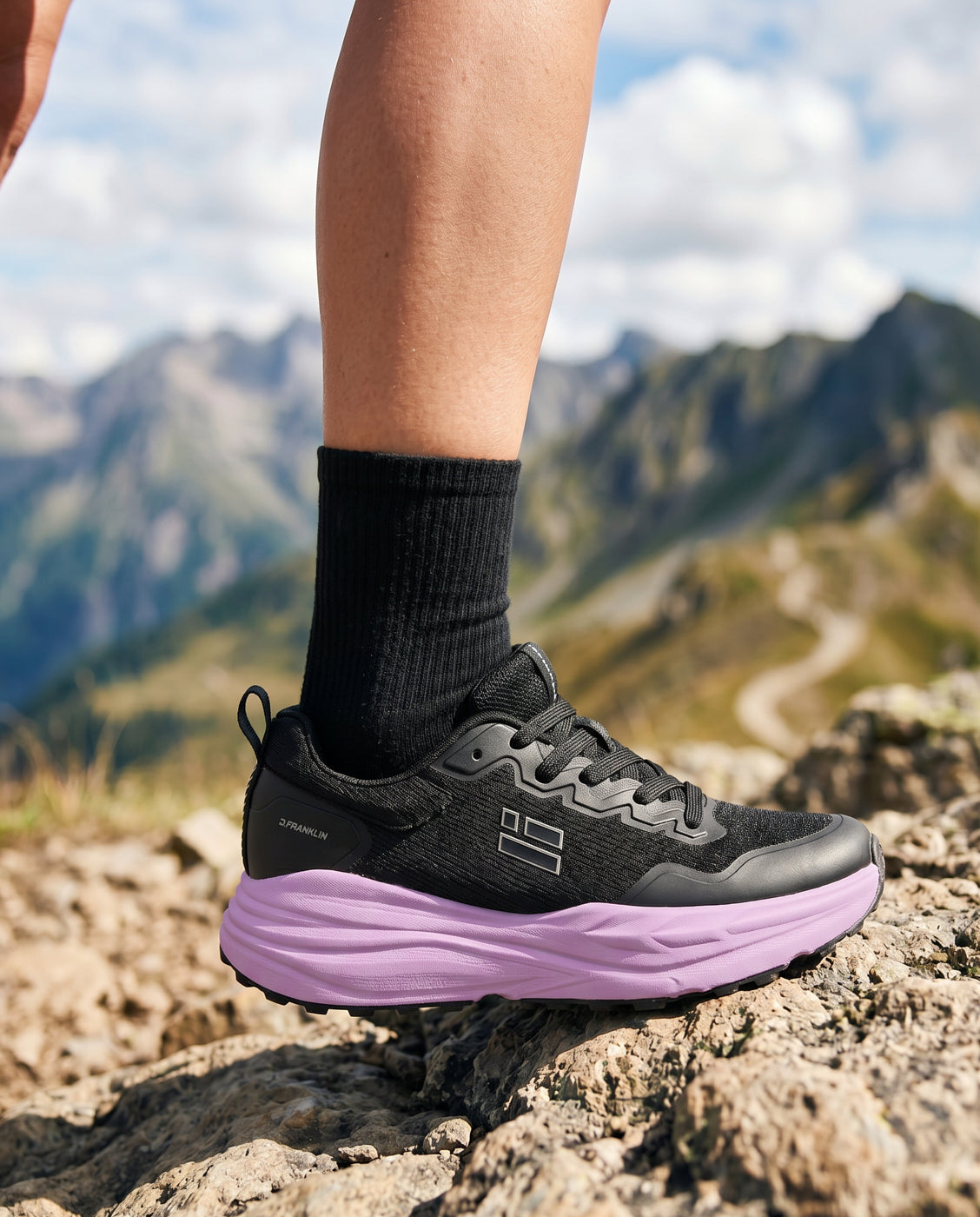 Zapatillas deportivas de mujer de mesh terra trail uv - D.Franklin - Negro Negro-2
