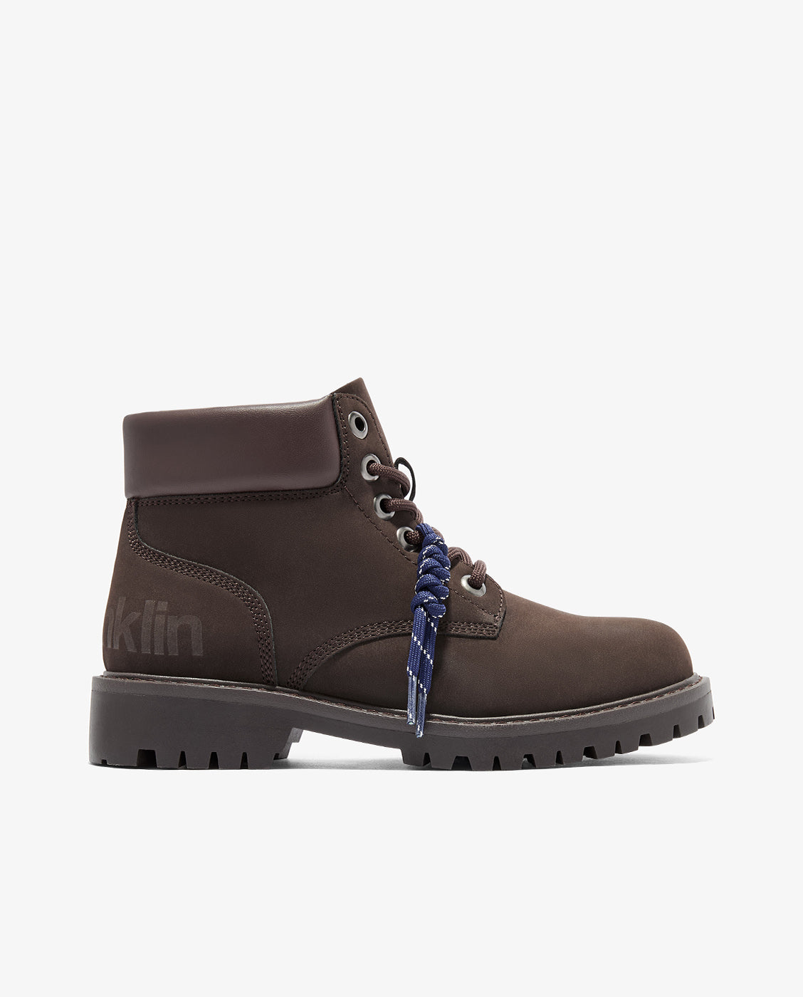 Botas básicas de mujer con cordones sierra classic - D.Franklin - Marrón chocolate Marrón chocolate-1