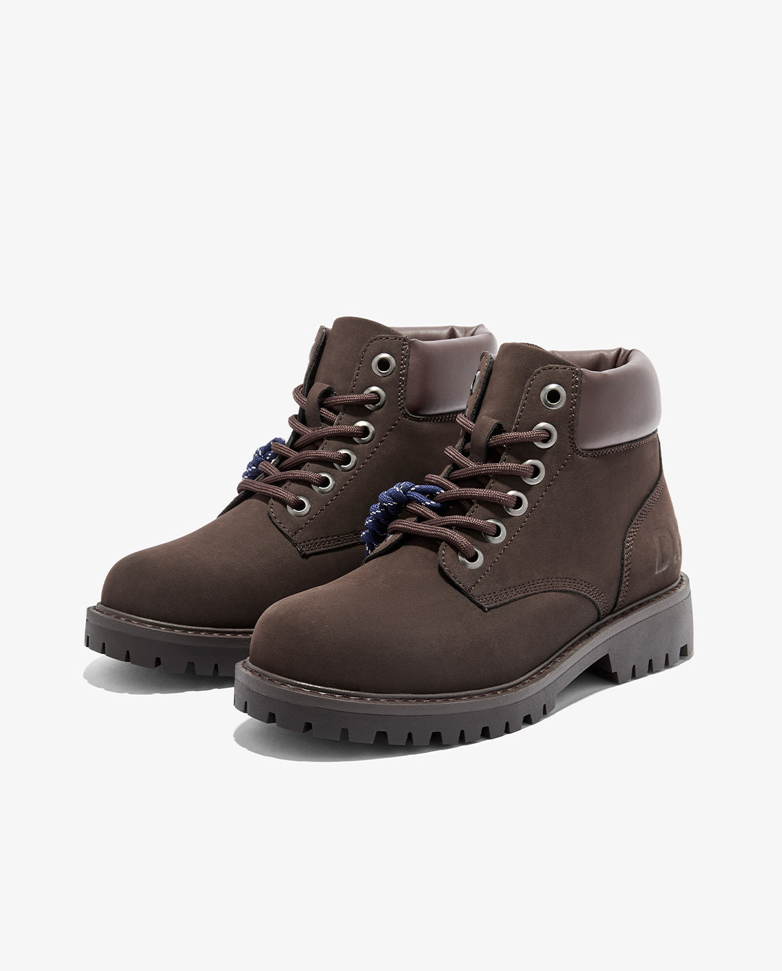 Botas básicas de mujer con cordones sierra classic - D.Franklin - Marrón chocolate Marrón chocolate-3