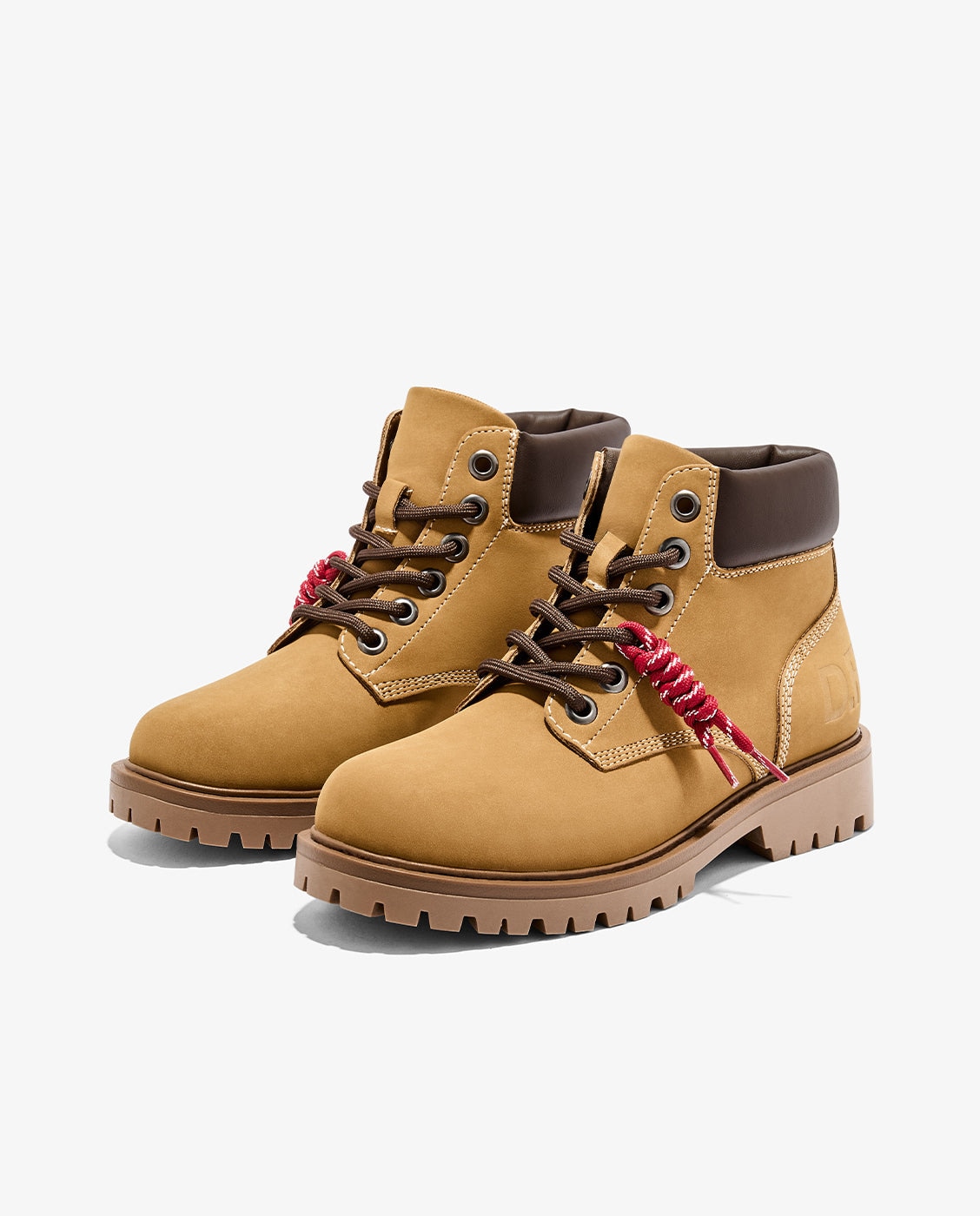 Botas básicas de mujer con cordones sierra classic - D.Franklin - Marrón claro Marrón claro-3