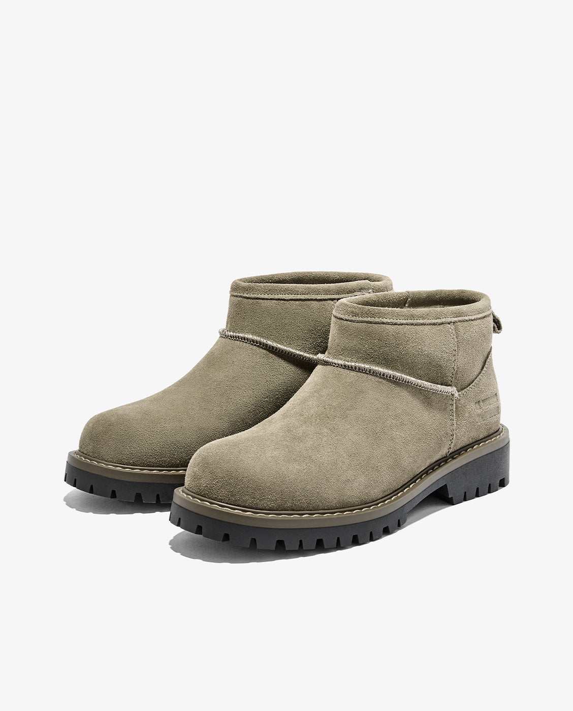 Botines de mujer en piel con forro de pelo sierra nordic - D.Franklin - Kaki Kaki-3