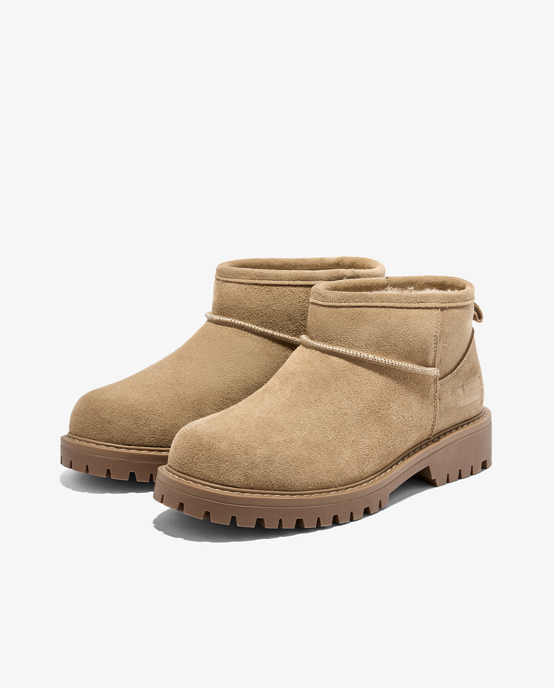 Botines de mujer en piel con forro de pelo sierra nordic - D.Franklin - Marrón claro Marrón claro-3