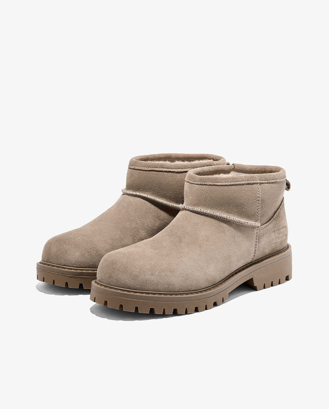 Botines de mujer en piel con forro de pelo sierra nordic - D.Franklin - Gris Gris-3