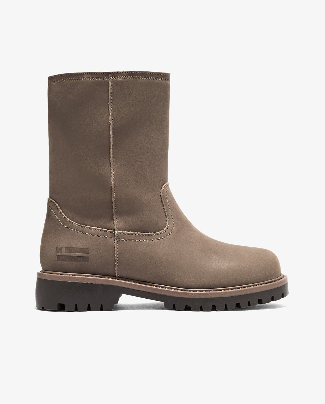 Botas básicas de mujer de nubuck con plataforma sierra camp mid - D.Franklin - Gris Gris-1