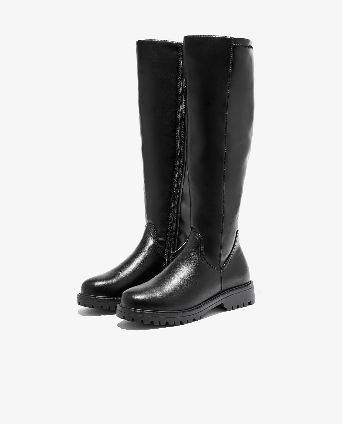 Botas de mujer de caña alta con plataforma sierra high - D.Franklin - Negro Negro-2