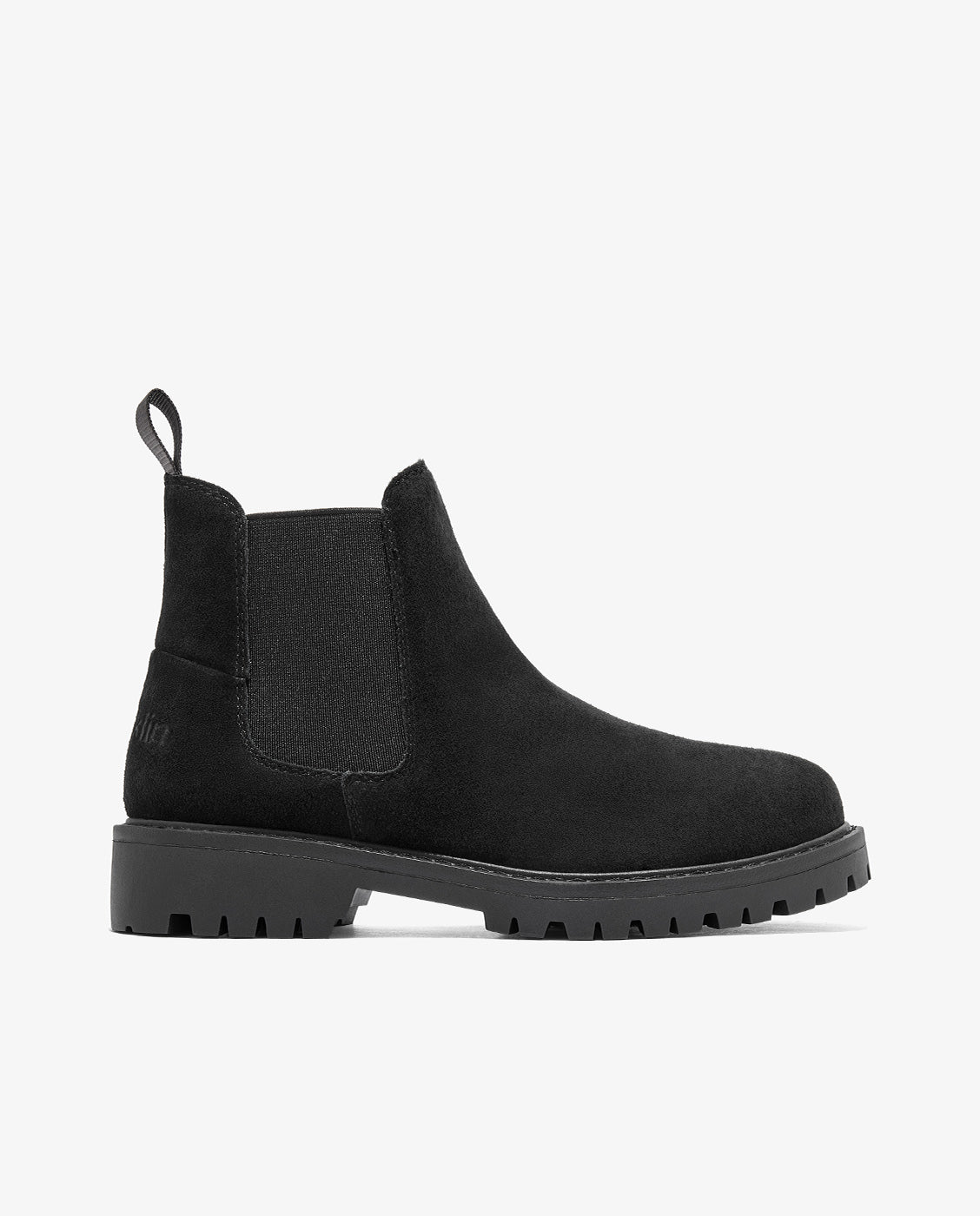 Botines de mujer de piel con plataforma sierra chelsea - D.Franklin - Negro Negro-1