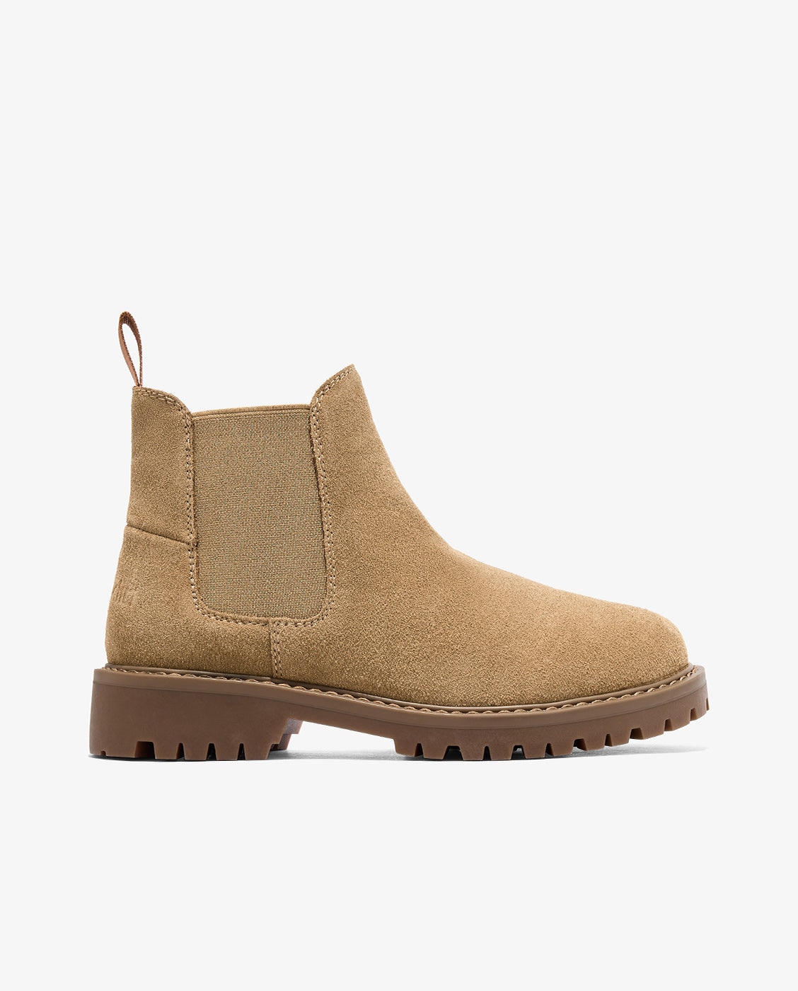 Botines de mujer de piel con plataforma sierra chelsea - D.Franklin - Camel Camel-1