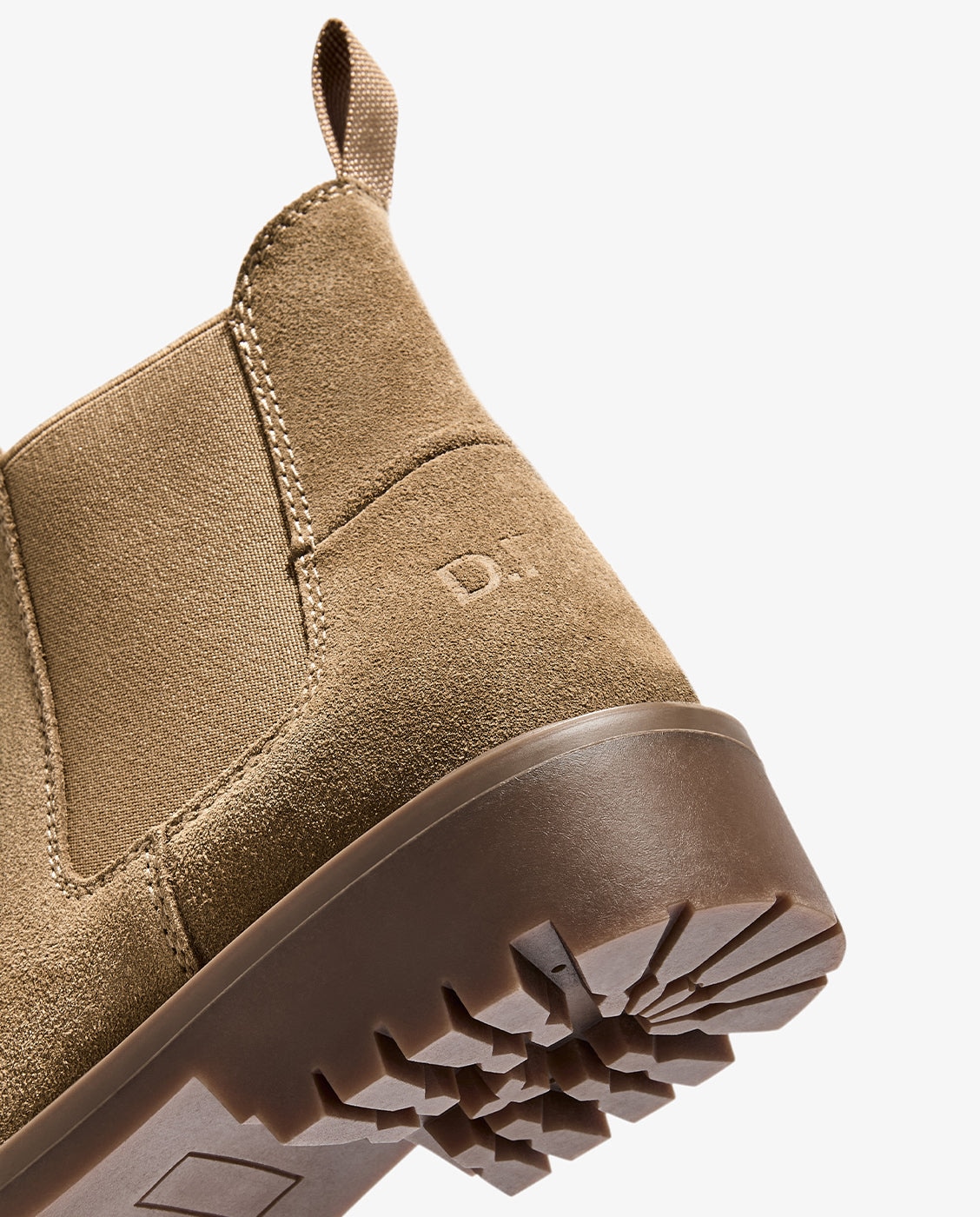 Botines de mujer de piel con plataforma sierra chelsea - D.Franklin - Camel Camel-2
