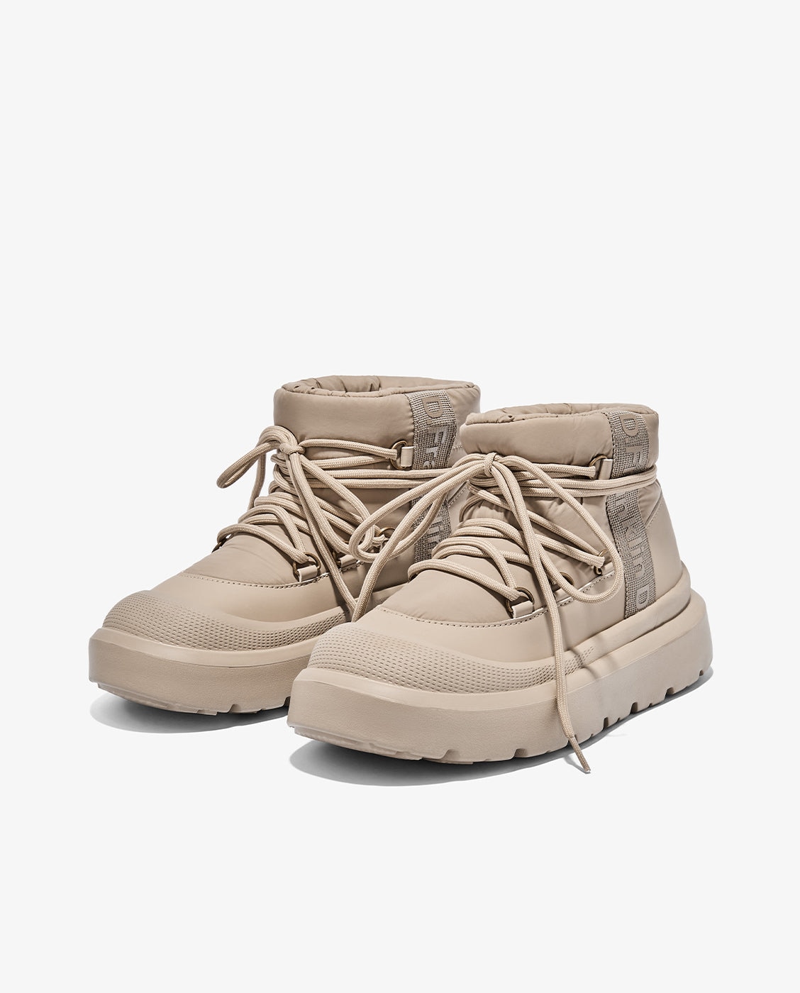 Botas de pelo de mujer de tejido y caña alta nordic foam bomb - D.Franklin - Marrón claro Marrón claro-3