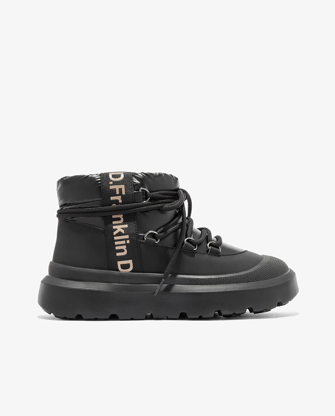 Botas de pelo de mujer de tejido y caña alta nordic foam bomb - D.Franklin - Negro Negro-1
