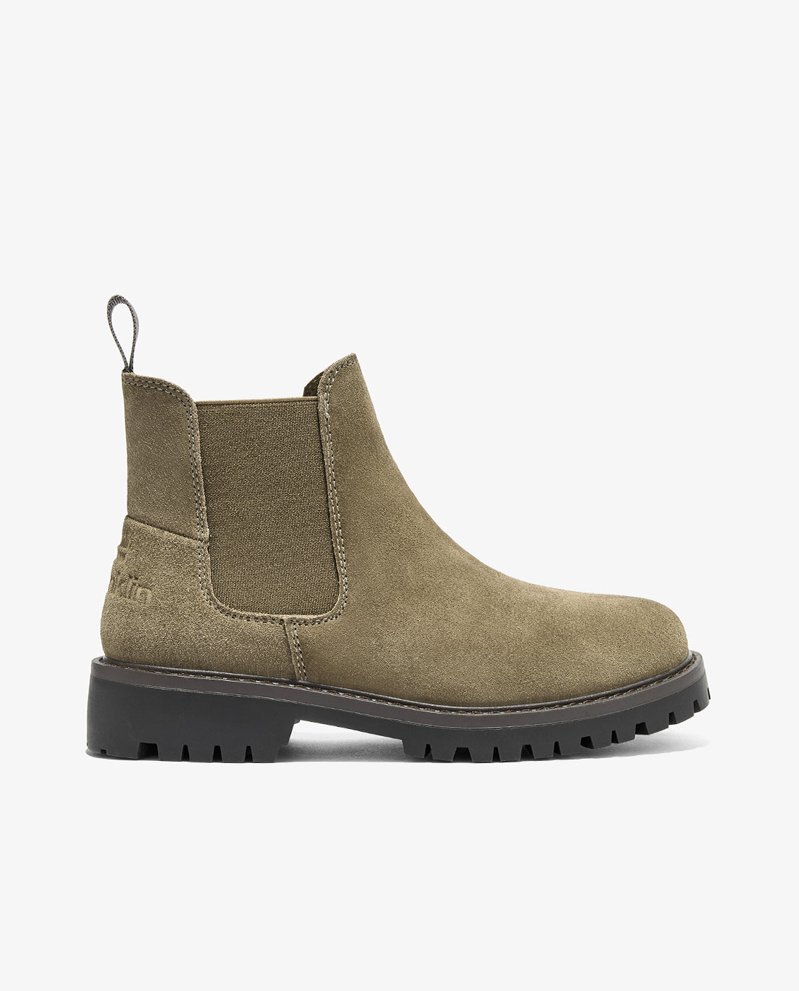 Botines de mujer de piel con plataforma sierra chelsea - D.Franklin - Kaki Kaki-1