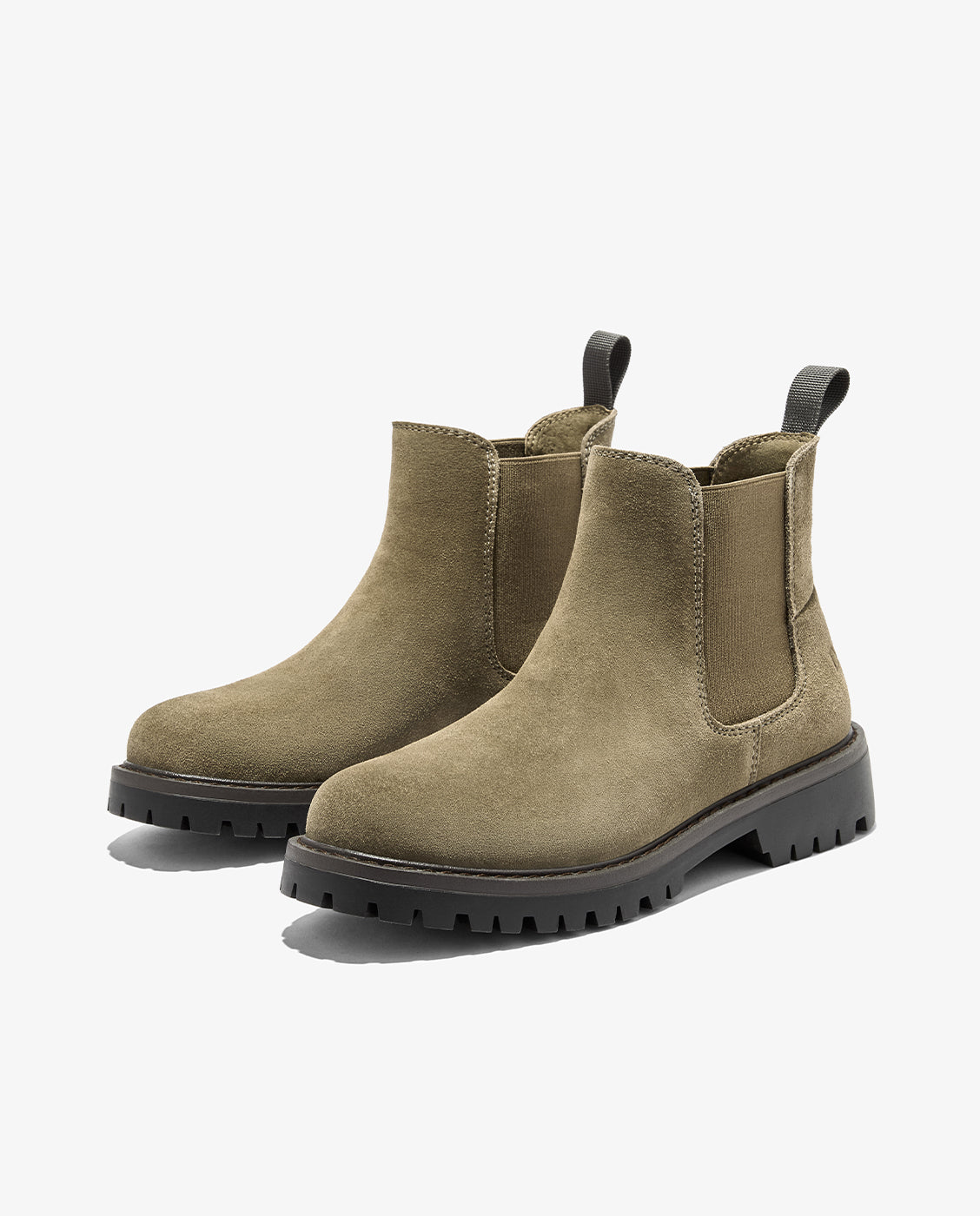 Botines de mujer de piel con plataforma sierra chelsea - D.Franklin - Kaki Kaki-3