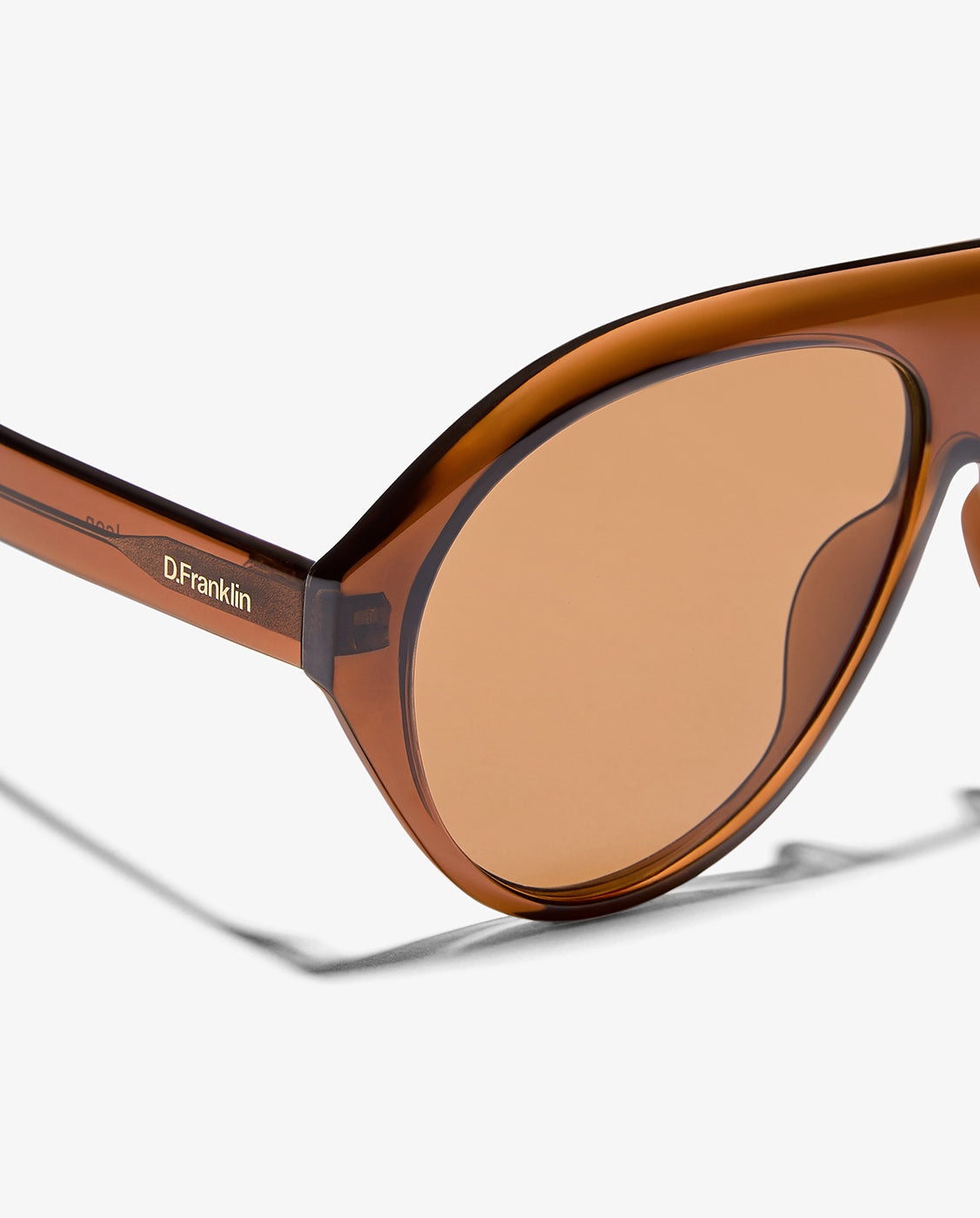 Gafas de sol unisex con forma de aviador icon - D.Franklin - Marrón Marrón-2