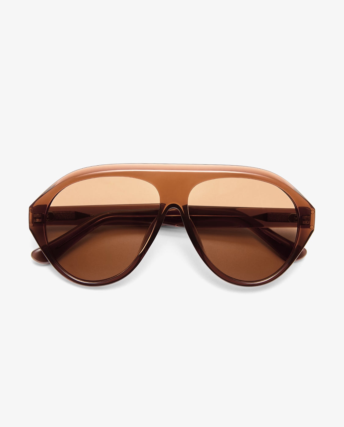 Gafas de sol unisex con forma de aviador icon - D.Franklin - Marrón Marrón-5
