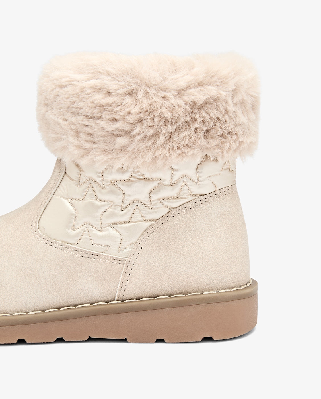 Botas de niña con cremallera y detalles de estrella - Conguitos - Beige Beige-4