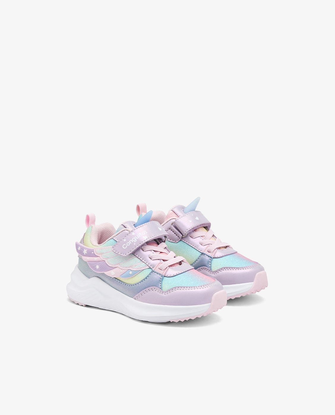 Zapatillas de niña con luz - Conguitos - Lila Lila-3