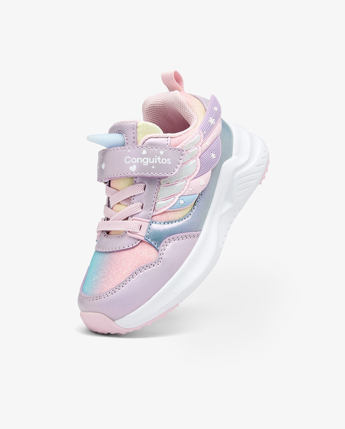 Zapatillas de niña con luz - Conguitos - Lila Lila-4