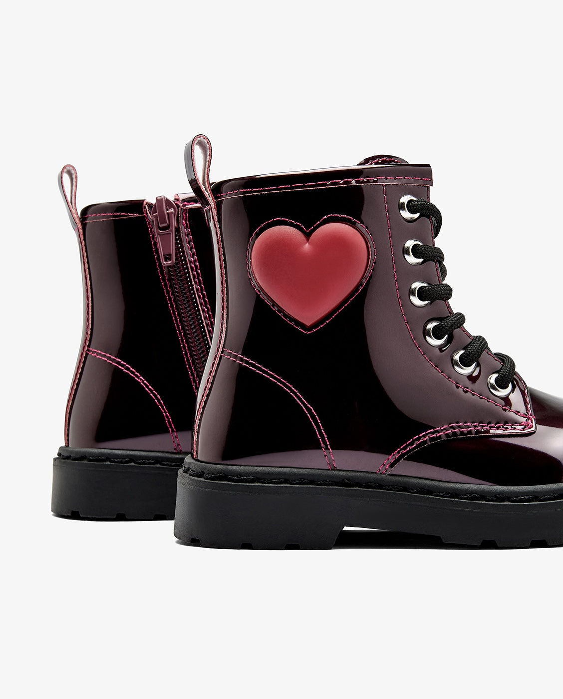 Imagen 4 de Botas de niña con corazón de luz - Conguitos - Burdeos Burdeos