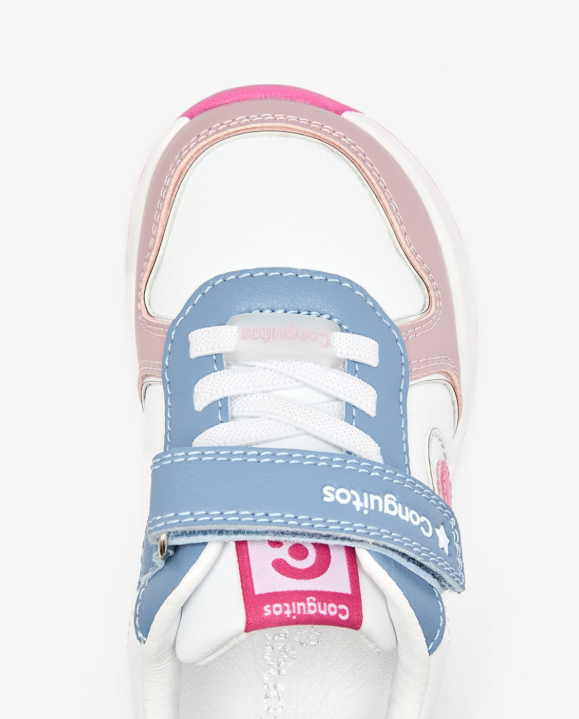 Zapatillas de niña Barefoot con luz multicolor - Conguitos - Rosa Rosa-4