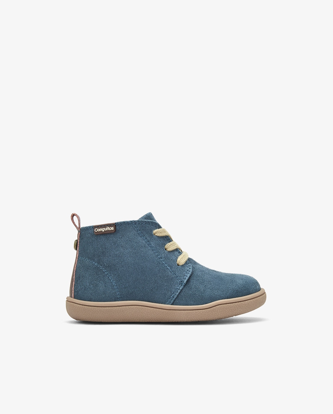 Imagen 1 de Botas safari de niños barefoot con cordones elásticos - Conguitos - Azul Azul
