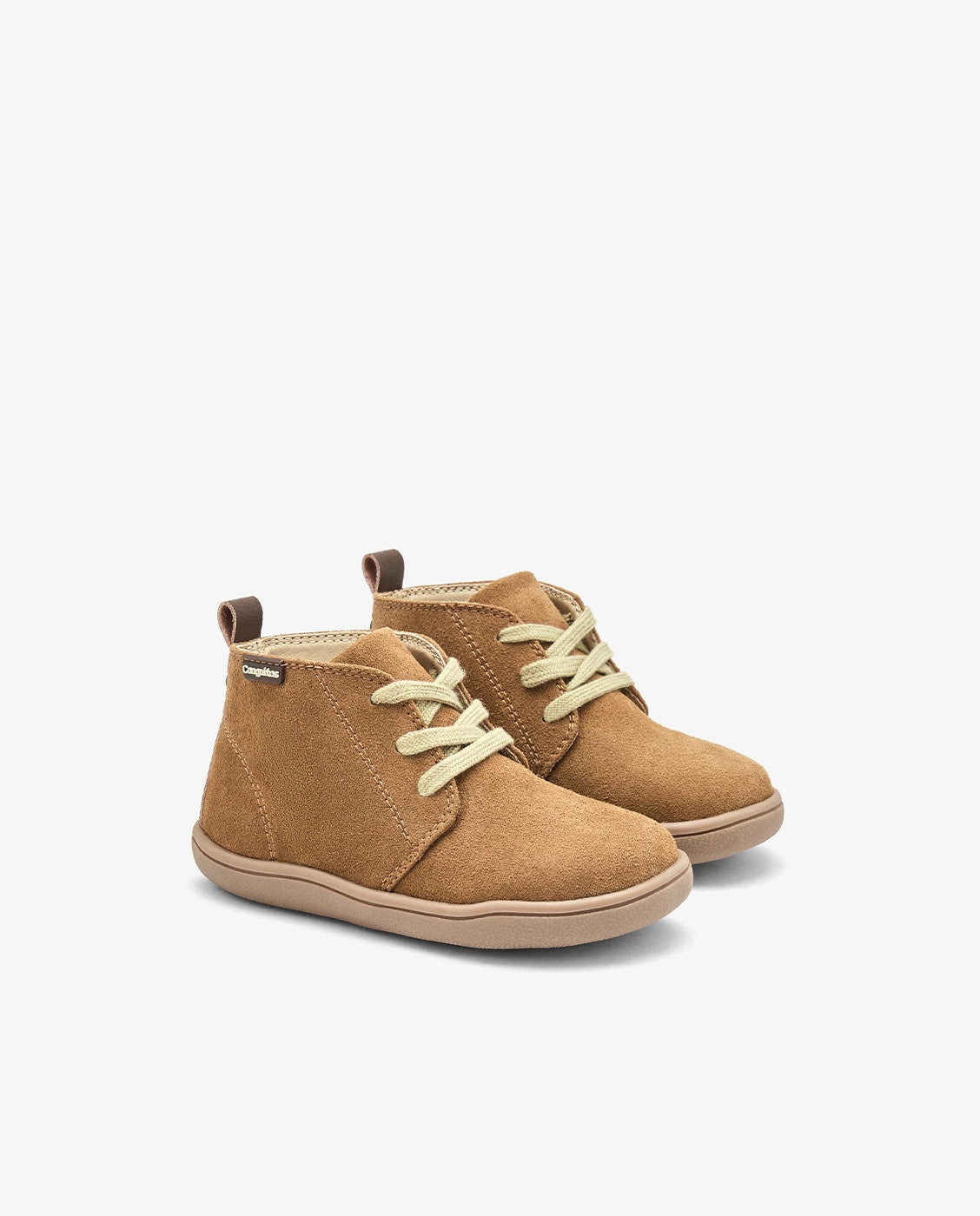 Imagen 2 de Botas safari de niños barefoot con cordones elásticos - Conguitos - Marrón Marrón