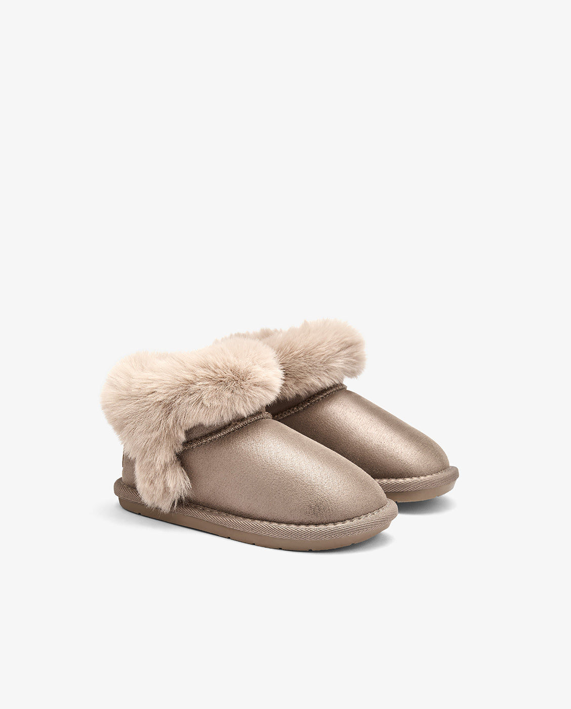Botas australianas de niña con forro interior de pelo - Conguitos - Marrón Marrón-2
