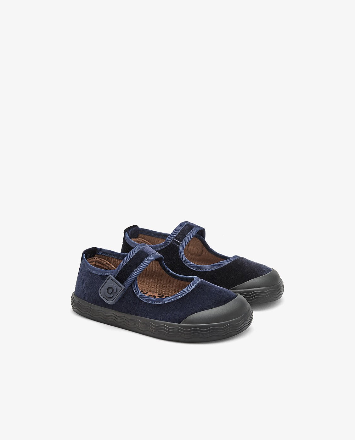 Merceditas de niña barefoot con cierre adherente - Conguitos - Azul Azul-2