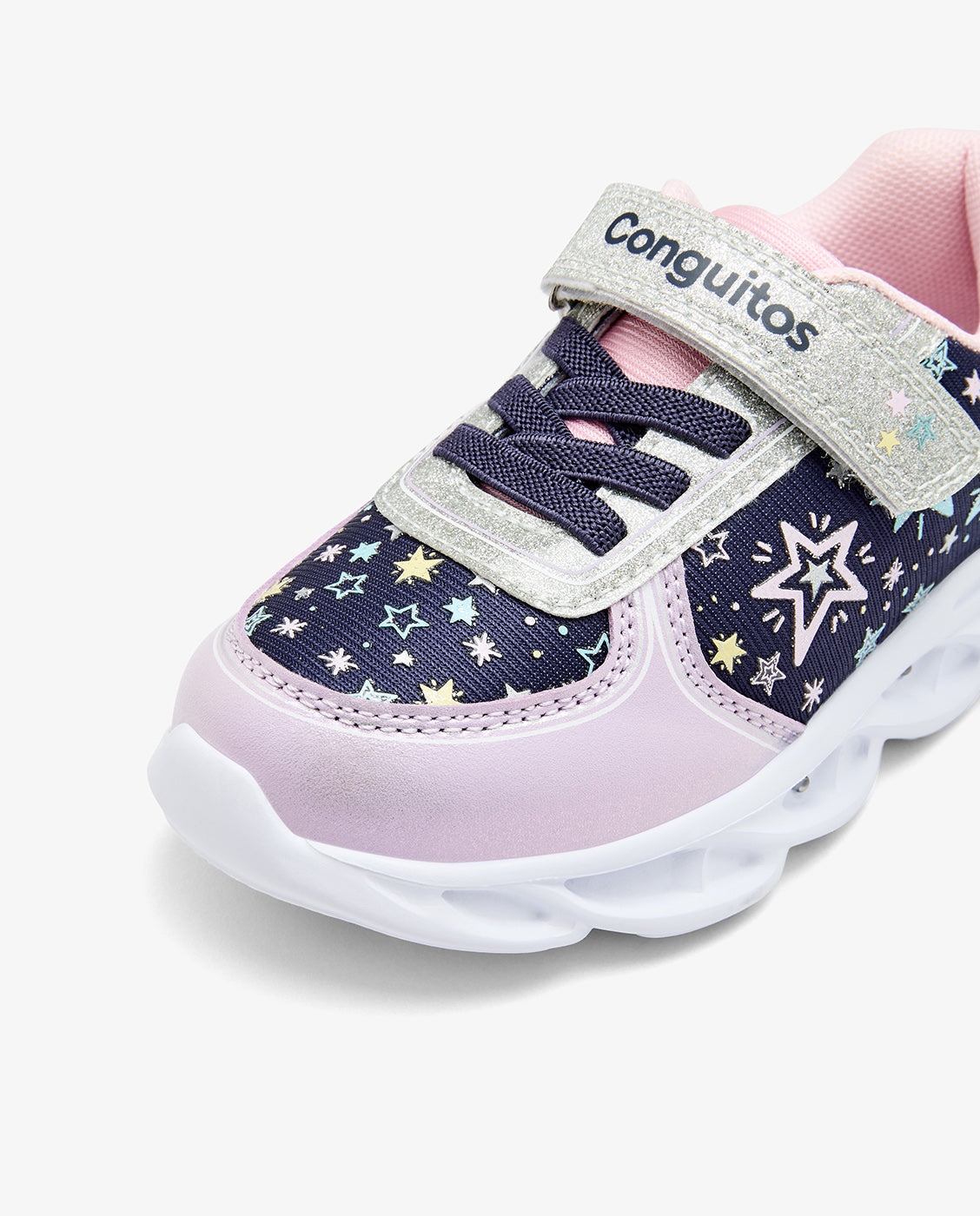 Zapatillas de niña con luz marino - Conguitos - Azul Azul-6