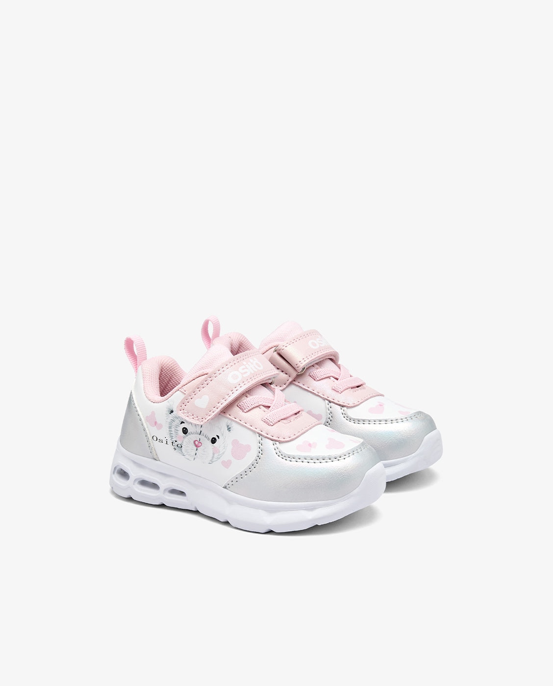 Imagen 2 de Zapatillas de luces de niños con cierre adherente - Conguitos - Blanco Blanco