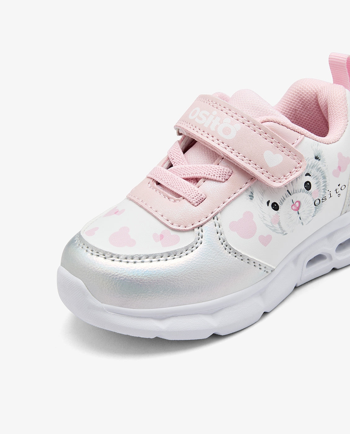 Imagen 3 de Zapatillas de luces de niños con cierre adherente - Conguitos - Blanco Blanco