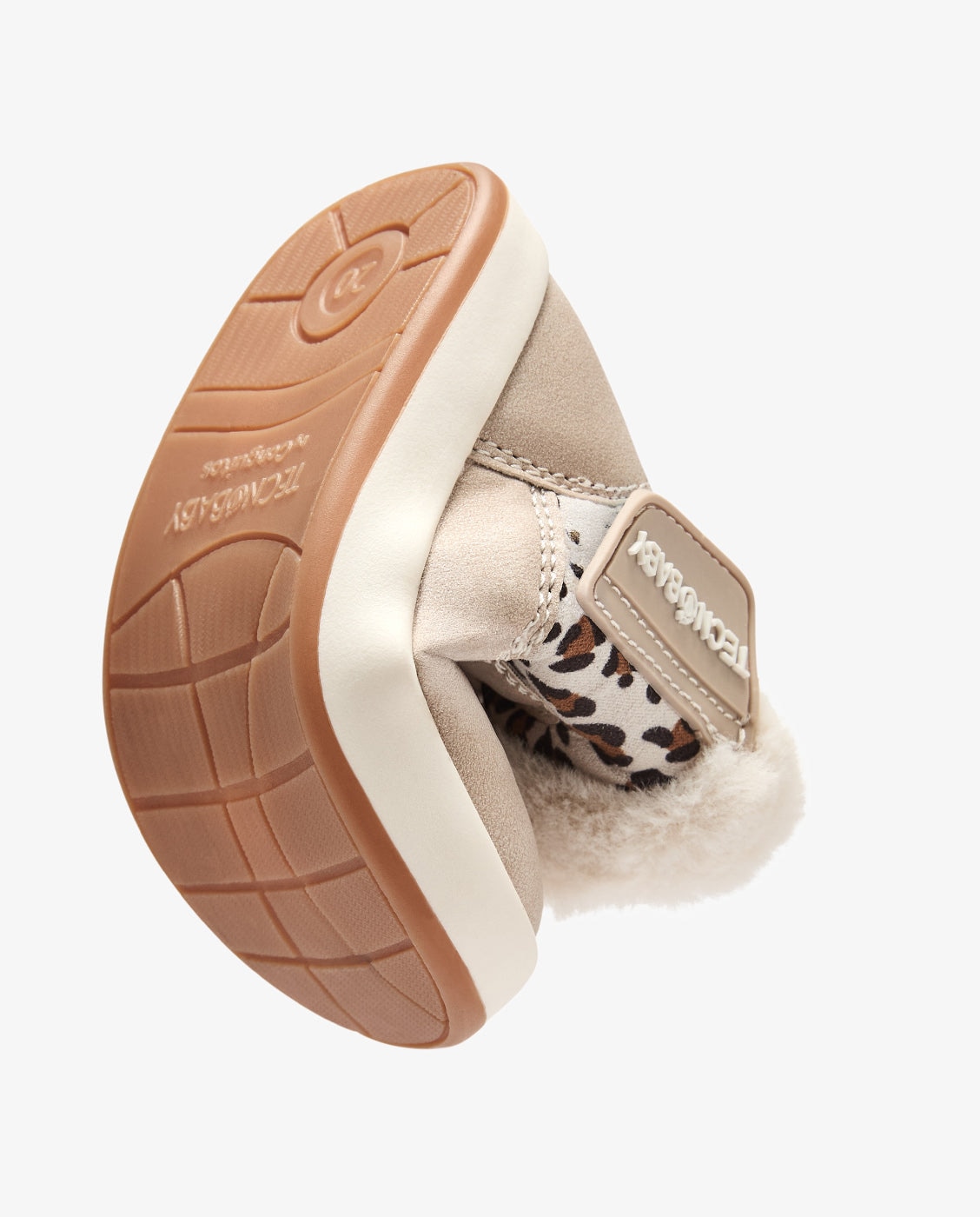 Botas de bebés barefoot estampadas con cierre adherente tecnobaby - Conguitos - Beige Beige-3