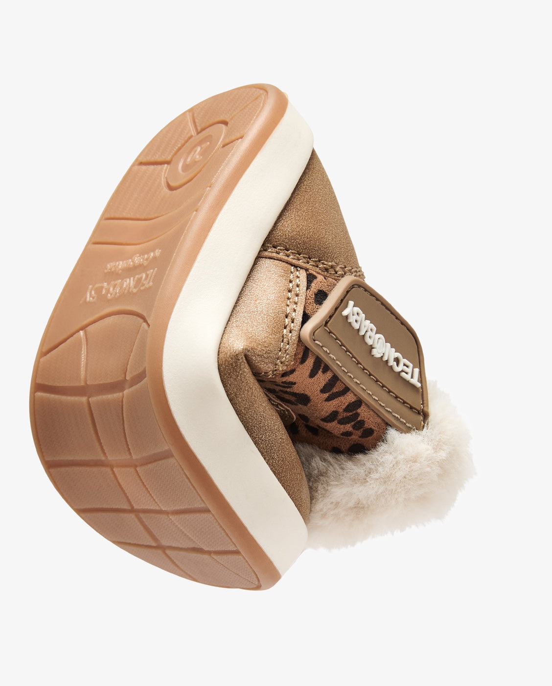 Botas de bebés barefoot estampadas con cierre adherente tecnobaby - Conguitos - Marrón claro Marrón claro-3