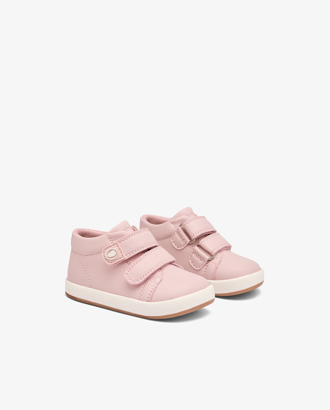 Zapatillas deportivas de bebés barefoot con cierre adherente tecnobaby - Conguitos - Rosa Rosa-2