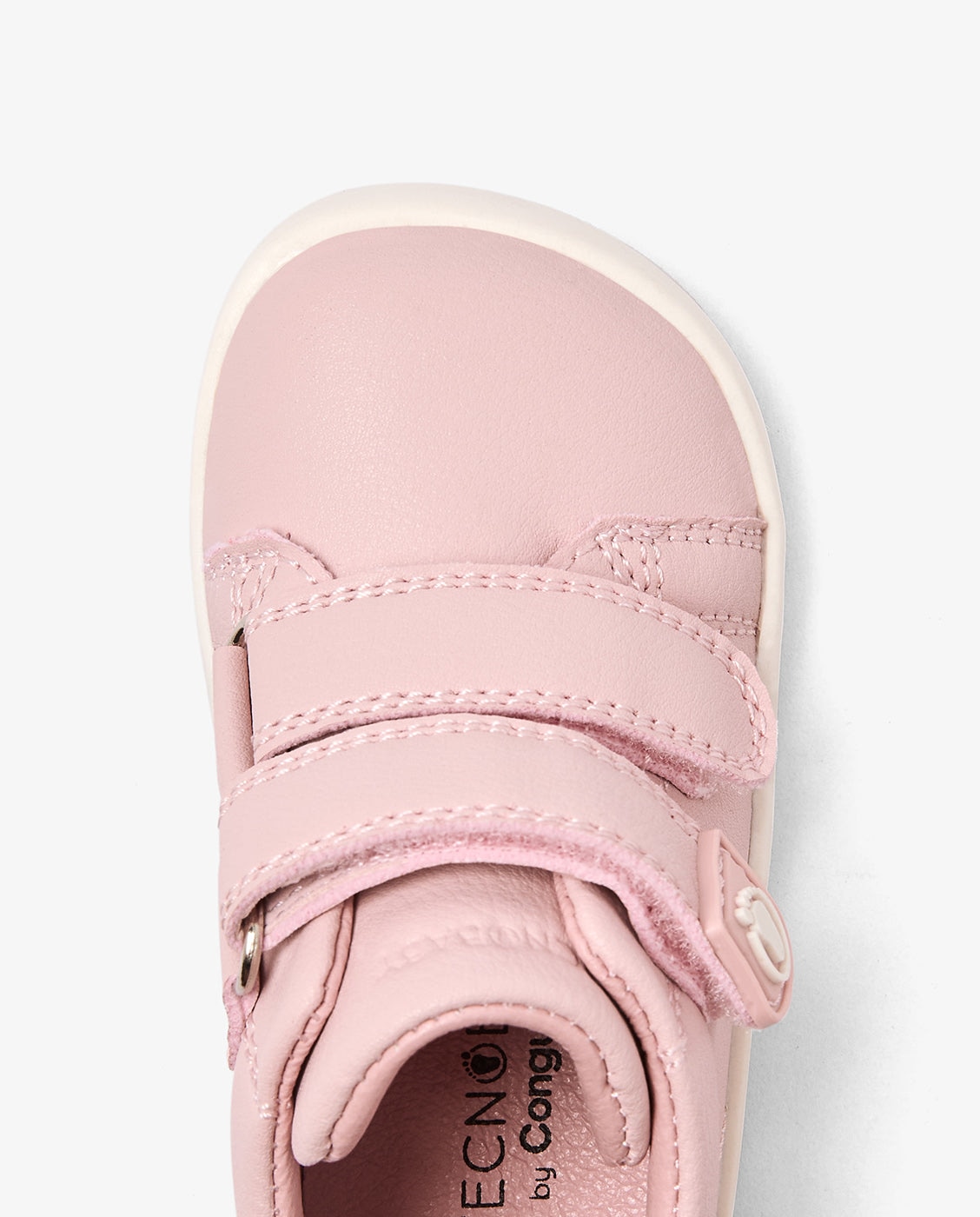 Zapatillas deportivas de bebés barefoot con cierre adherente tecnobaby - Conguitos - Rosa Rosa-4