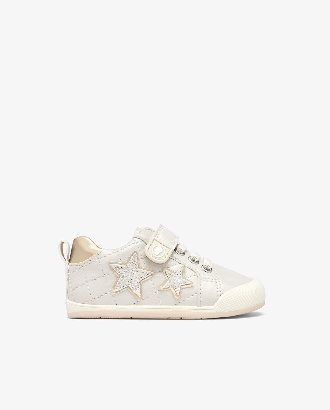 Imagen 1 de Zapatillas deportivas de bebés con estrellas con cierre adherente tecnobaby Beige