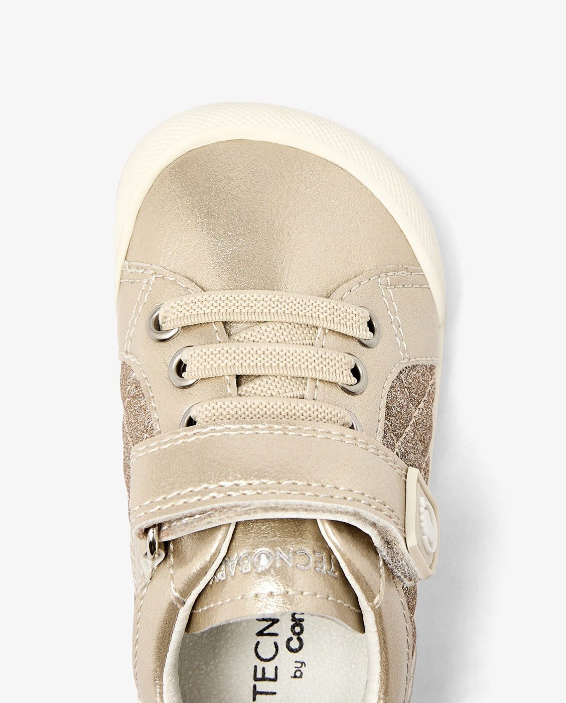 Zapatillas deportivas de bebés con destellos metalizados barefoot tecnobaby - Conguitos - Oro Oro-4