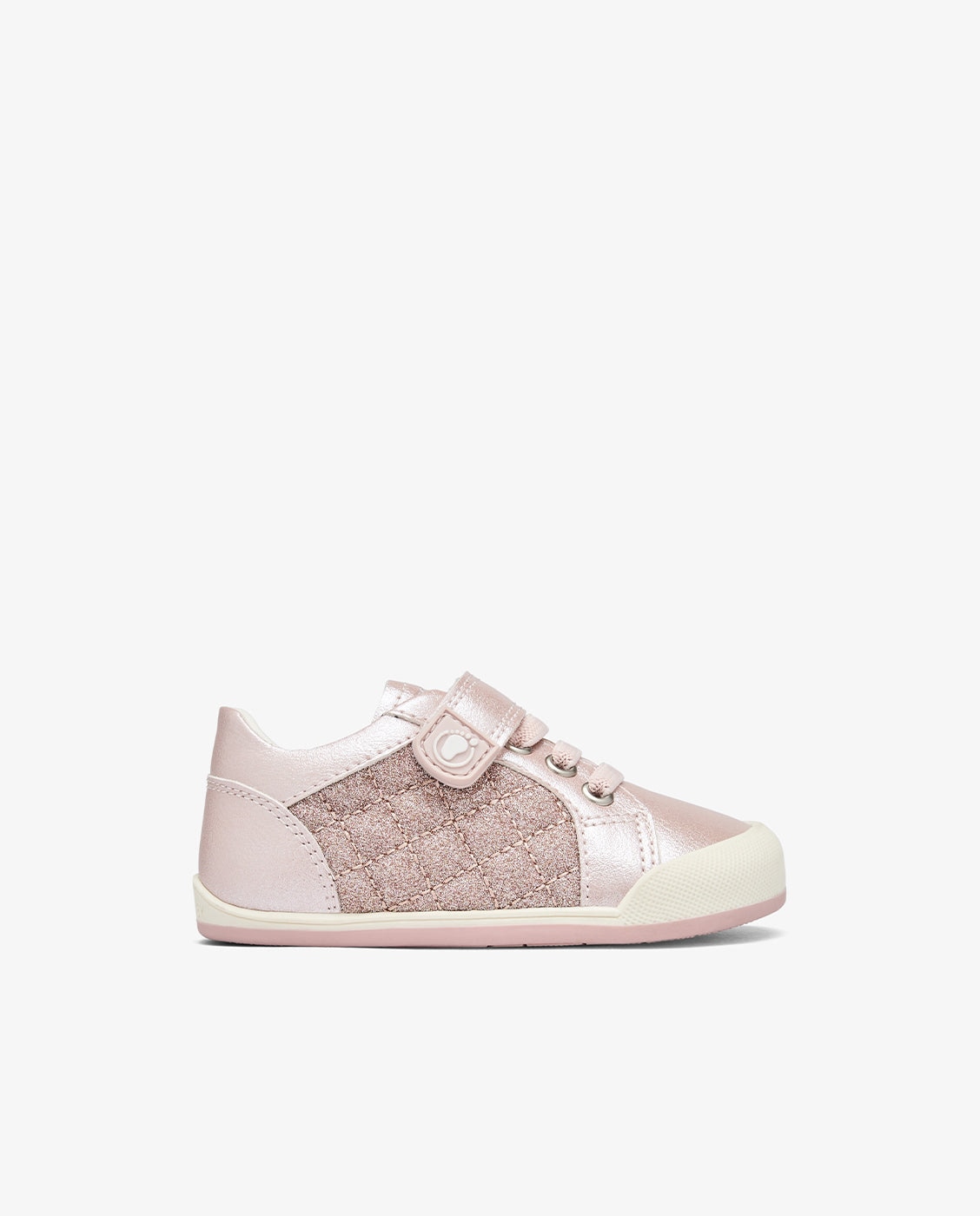 Zapatillas deportivas de bebés con destellos metalizados barefoot tecnobaby - Conguitos - Rosa Rosa-1