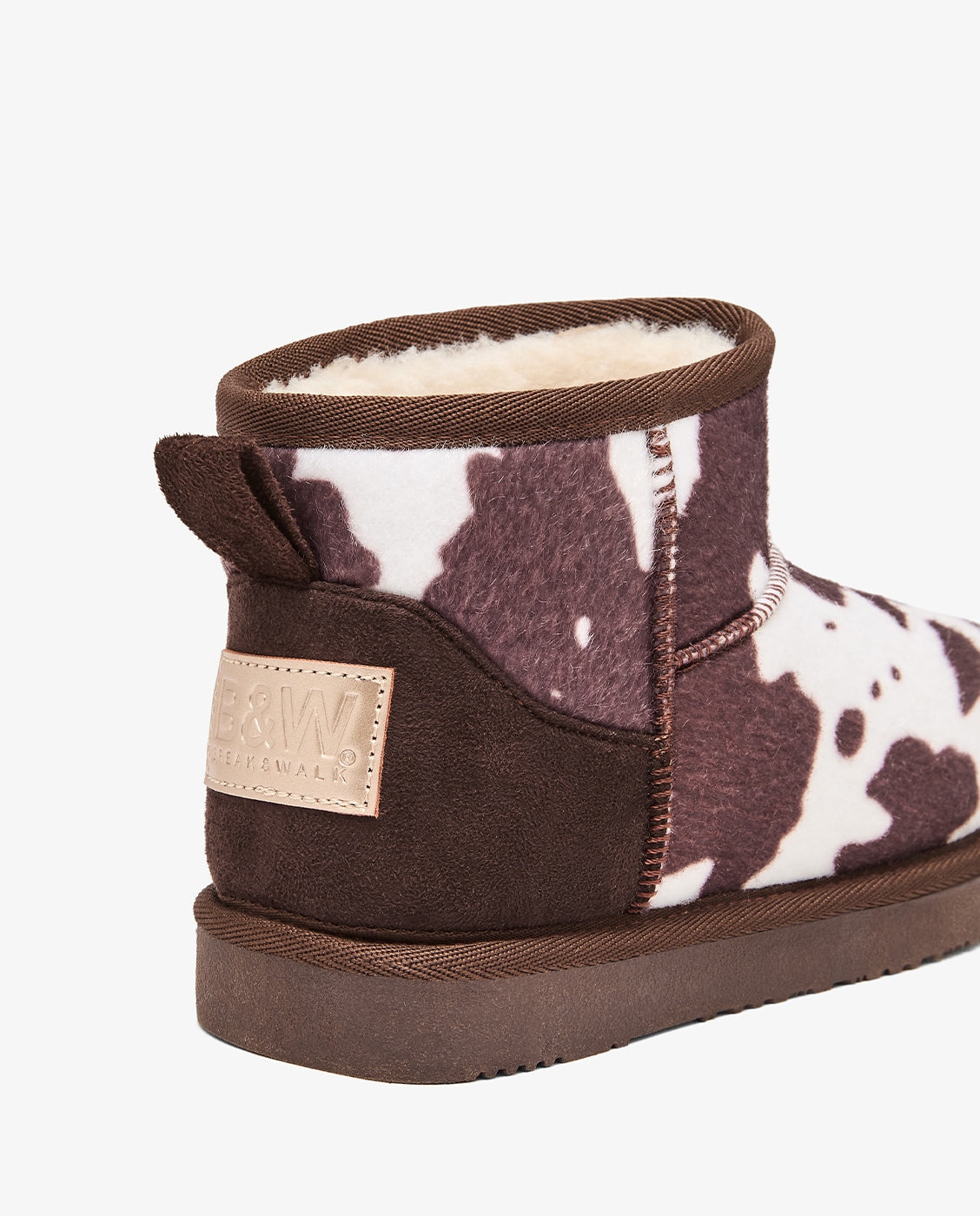 Imagen 4 de Botas de niña estilo australiana de corte bajo estampada animal con forro de pelo b&w - Conguitos - Multicolor Multicolor